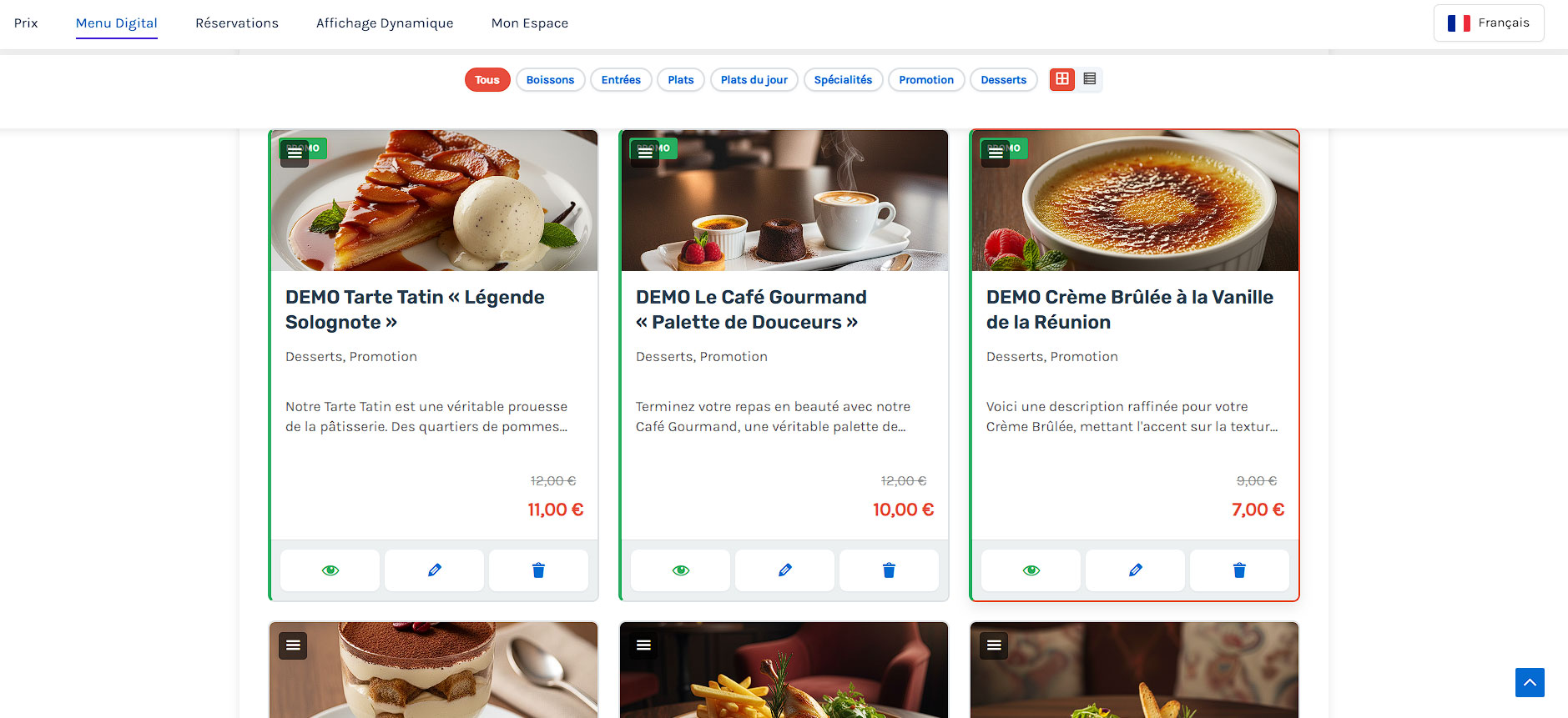 Gestion des Promotions